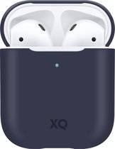 Xqisit Silicone Case siliconen hoesje voor AirPods 1 en 2 - blauw