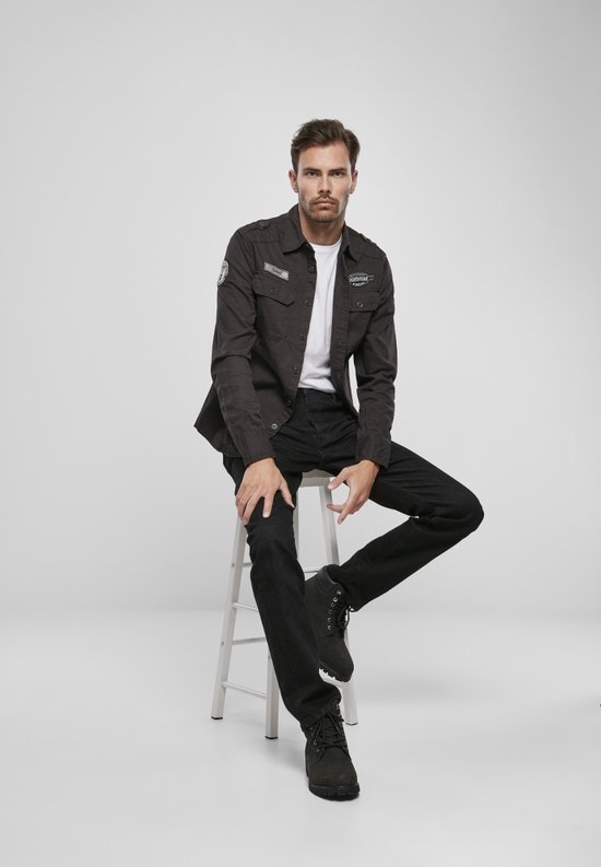 Chemise Brandit -7XL- Luis Vintage Zwart