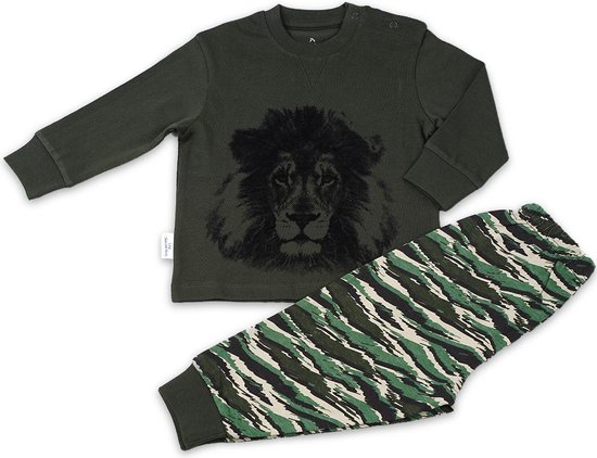 Frogs and Dogs - Pyjama Lion - Groen - Maat 104 -