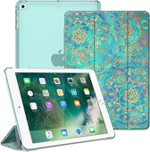 ipad lucht 2 deksel - ZINAPS Case Compatibel met iPad Air 2 (2014 Model) / iPad Air (2013 Model) - Ultra Thin Super Light beschermhoes met Transparant Back Cover met Auto Sleep / Wake Functie