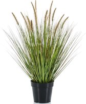 Kunstplant groen gras sprieten 71 cm - Grasplanten/kunstplanten voor binnen gebruik