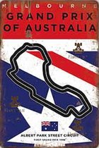 Formule 1 - Grand Prix of Australia - Albert Park Street Circuit - F1 – Max verstappen - F1 Wandbord - Mancave  - Mannen Cadeau - Verstappen - formula 1 - F1 - vaderdag cadeau - vaderdag - ma