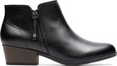 Clarks - Dames schoenen - Adreena Hope - D - black leather - maat 6,5
