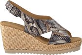 Gabor 791.1 Espadrilles - Met Sleehak - Dames - Grijs - Maat 40,5