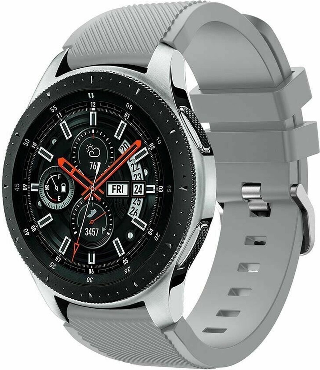 Geschikt voor Samsung Galaxy Watch silicone band - grijs - 46mm