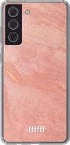 6F hoesje - geschikt voor Samsung Galaxy S21 FE -  Transparant TPU Case - Sandy Pink #ffffff