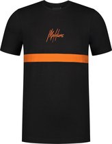 Malelions Junior T-shirt Tonny - Black/Orange