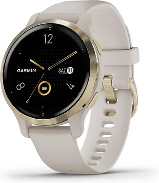 Garmin Venu 2s - Health smartwatch - Tundra/Champagne