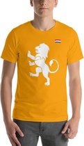 EK 2021 T-Shirt Nederland - Leeuw - Voetbal - EK Heren Kleding - Oranje -  EK Shirt - Maat L