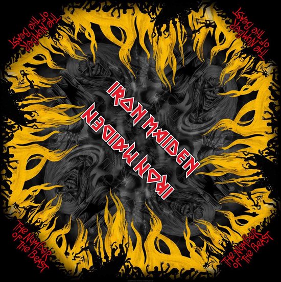 Iron Maiden - The Number Of The Beast Bandana - Zwart