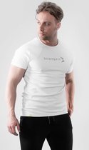 Body & Fit Hero Motion T-Shirt - Sportshirt Heren - Fitness Top Mannen – Maat L - Wit
