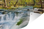 Les cascades sauvages du parc national de Krka affiche jardin 90x60 cm - toile de jardin / toile d'extérieur / Peintures pour l'extérieur (décoration de jardin)