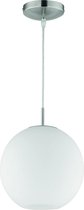 LED Hanglamp - Hangverlichting - Nitron Mono - E27 Fitting - Rond - Mat Nikkel - Aluminium