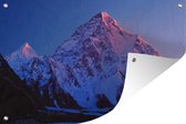 K2 montagne au lever du soleil affiche de jardin toile en vrac 60x40 cm - petit - toile de jardin / toile d'extérieur / Peintures pour l'extérieur (décoration de jardin)