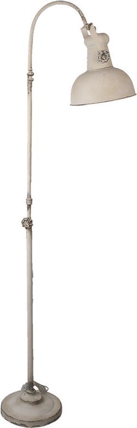 Remmen Bijlage Af en toe Clayre & Eef Vloerlamp 59*27*189 cm Wit Ijzer Staande Lamp Staanlamp |  bol.com