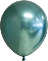 Groene ballonnen chroom 13cm | 100 stuks