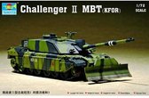 The 1:72 Model Kit of a Challenger II MBT Kfor.

Plastic Kit 
Glue not included
Dimension 161 * 51 mm
99 Plastic parts
The manufacturer of the kit is Trumpeter.This kit is on