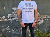 T-shirt | Vaderdag | The legend - L, Wit