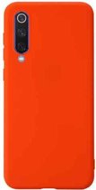 Voor Geschikt voor Xiaomi Mi 9 SE schokbestendig Frosted TPU beschermhoes (oranje)