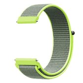 Voor Samsung Galaxy Watch 42 mm eenvoudige nylon gevlochten riem (helder geel)