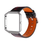 Voor Fitbit Blaze mannen aangepaste vervangende polsband horlogeband (zwarte roos)