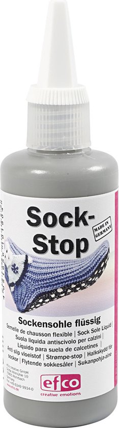 Sock Stop Glue Agent White, 50ml/1.7oz Non Slip Glue, Waterproof Fabric Paint for Non-Slip Socks, Hangers, Carpets, Bathroom Mats, Non-Slip Glue is Water-Based, Odorless and Washable