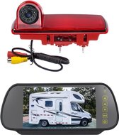 PZ463 Car Waterproof 170 graden zichtcamera + 7 inch achteruitkijkmonitor voor Renault / Opel