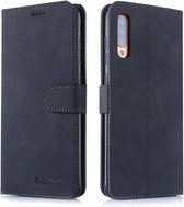 Voor Galaxy A70 Diaobaolee Pure Fresh Texture Horizontaal Flip Leren Case, met Houder & Kaartsleuf & Portemonnee & Fotolijst (Zwart)