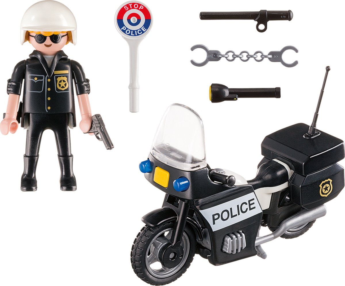 Actiefiguur City Action Police Playmobil 5648 Zwart (13 Pcs) — afbeelding 7