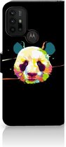 Telefoontas Motorola Moto G10 | G20 | G30 Hoesje ontwerpen Panda Color Sinterklaas Cadeautje