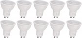 GU10 spot dimbaar 10 stuks | PAR16 bajonetsluiting | LED 7W=50W halogeen | warmwit 3000K