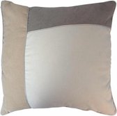 Medina Kussen Deco Patchwork 45 Cm Textiel Beige/Taupe