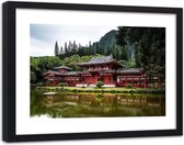 Foto in frame , Japanse Tempel , 120x80cm , Multikleur , Premium print