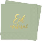 Ramadan decoratie: Eid mubarak servetten Tropical
