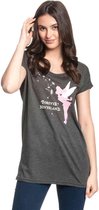 Disney Tinkerbell Dames Tshirt -M- Forever Neverland Grijs