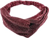 Haarband Twist Glitter Roze