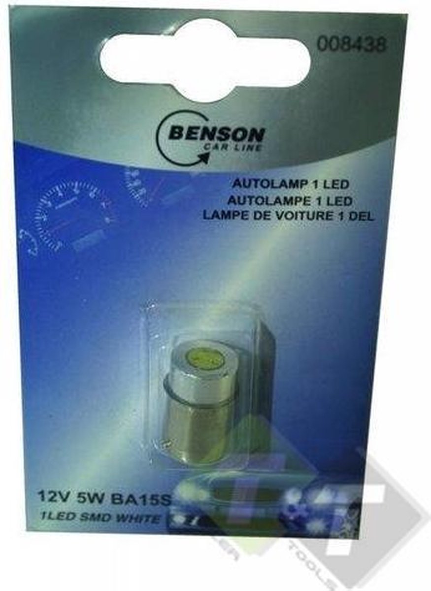 Autolamp, 1 LED, 12 Volt, 5 Watt, BA15S, Led | bol.com