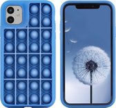 iMoshion Pop It Fidget Toy - Pop It hoesje voor de iPhone 11 - Donkerblauw