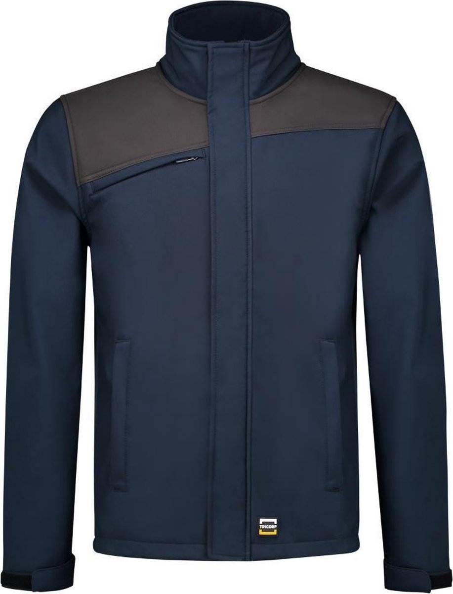 Tricorp Softshell Bicolor Naden 402021 - Mannen - Ink/Donkergrijs - 3XL