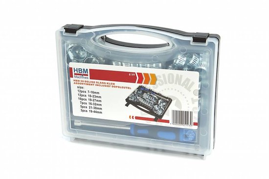 HBM 50-delige slangklemmen assortiment met dopsleutel van Merkloos — afbeelding 5