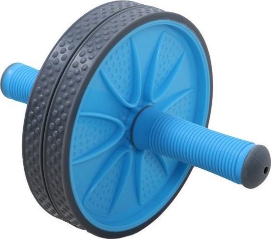 Specifit Double Ab Roller - Ab Wheel - Dubbel trainingswiel - Buikspierwiel - Buikspiertrainer inclusief Kniemat - Specifit