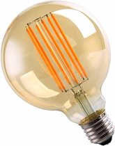 E27 LED Filament lamp 6W 220V COB G95 360 ° Globe - Warm wit licht