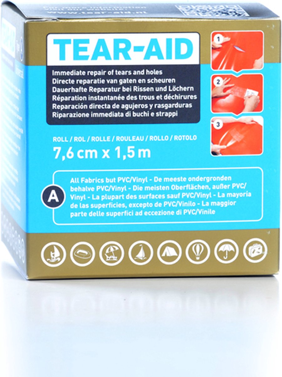 Tear-Aid rol type A voor kunststoffen en weefsels - Tear-Aid