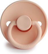 FRIGG Fopspeen maat 1 - 0-6 maanden - Pink Cream - Natuurrubber