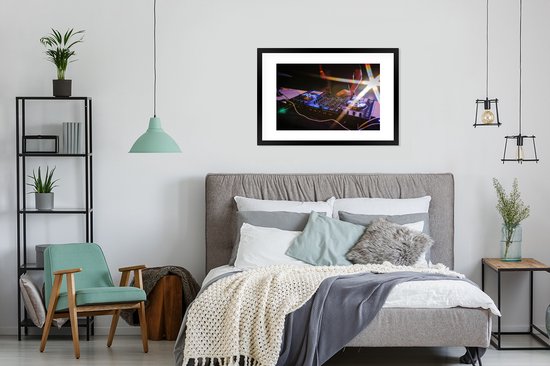 Fotolijst incl. Poster - Mengpaneel met een fel licht op de achtergrond - 90x60 cm - Posterlijst