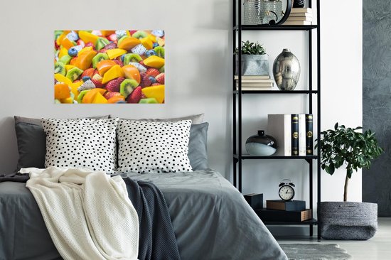 Bol avec papier affiche fruits 90x60 cm - Tirage photo sur Poster (décoration murale salon / chambre)