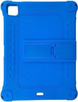 All-inclusive siliconen schokbestendige hoes met houder voor iPad Pro 12.9 2021 / 2020 (blauw)