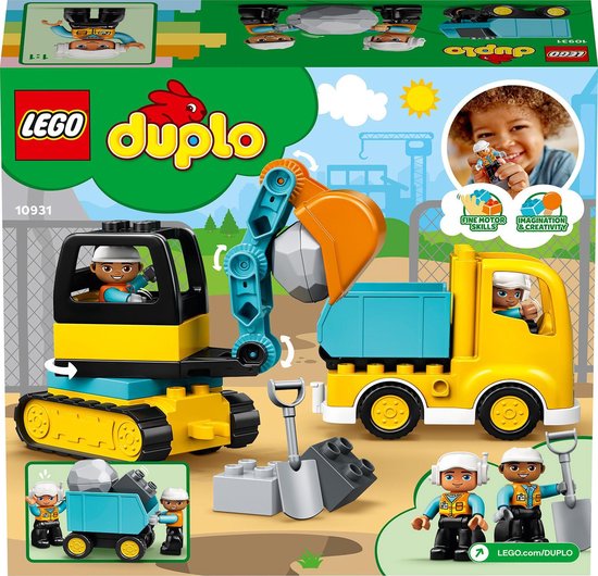Constructiespeelgoed - LEGO DUPLO Truck & Graafmachine met Rupsbanden - 10931
