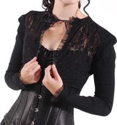 Banned - Lace Bolero - Kant - S - Zwart