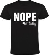 Nope not today Heren t-shirt | rustdag | chillen | geen zin in | vrije dag | vakantie | Zwart